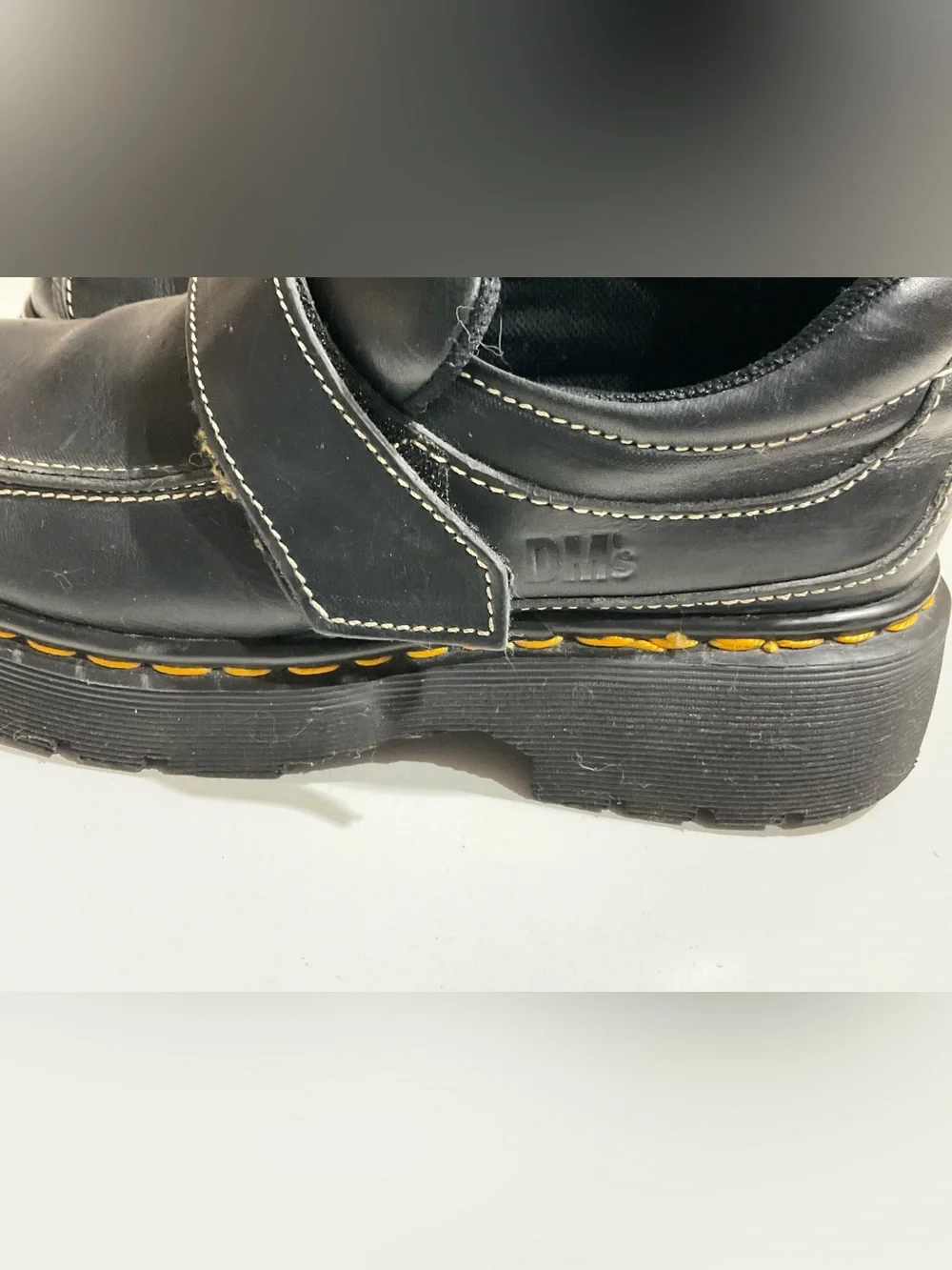 Dr. Martens Shoes Men’s US 7 Black Chunky Leather Strap Mary Jane Platform 9380